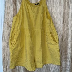 Yellow Romper with Pockets